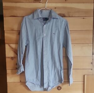 Vineyard Vines Light Blue Women's Button-Up Blouse